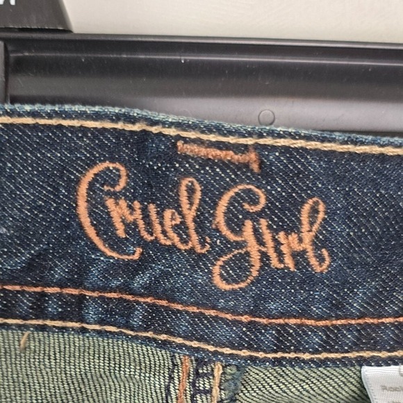 Cruel Girl Women's Jeans Sz 9 Rocky Mountain Clothing Wide Leg Pockets Stitching - Picture 2 of 11